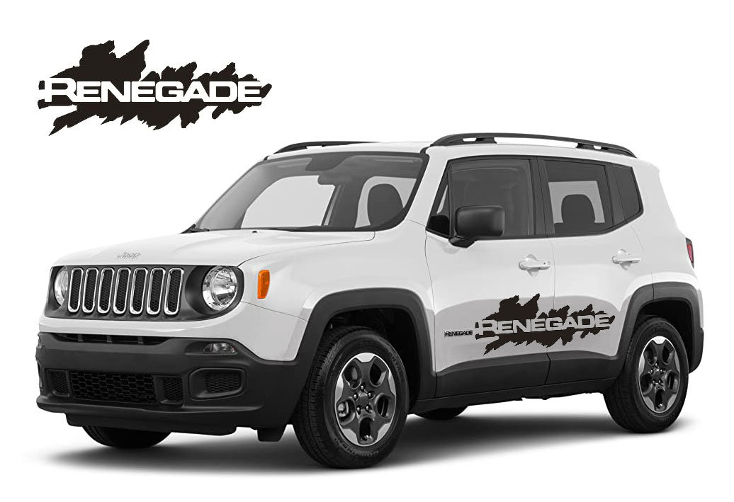 1 set of 2 Jeep Renegade Decal Stickers for Jeep Renegade Etsy