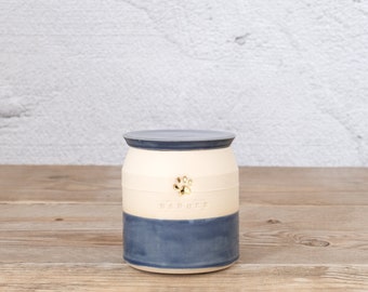 baby urn, custom infant urn. custom urn for ashes. white or grey ceramic urn, optional upgrade for gold lustre
