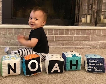 Cloth Alphabet Blocks