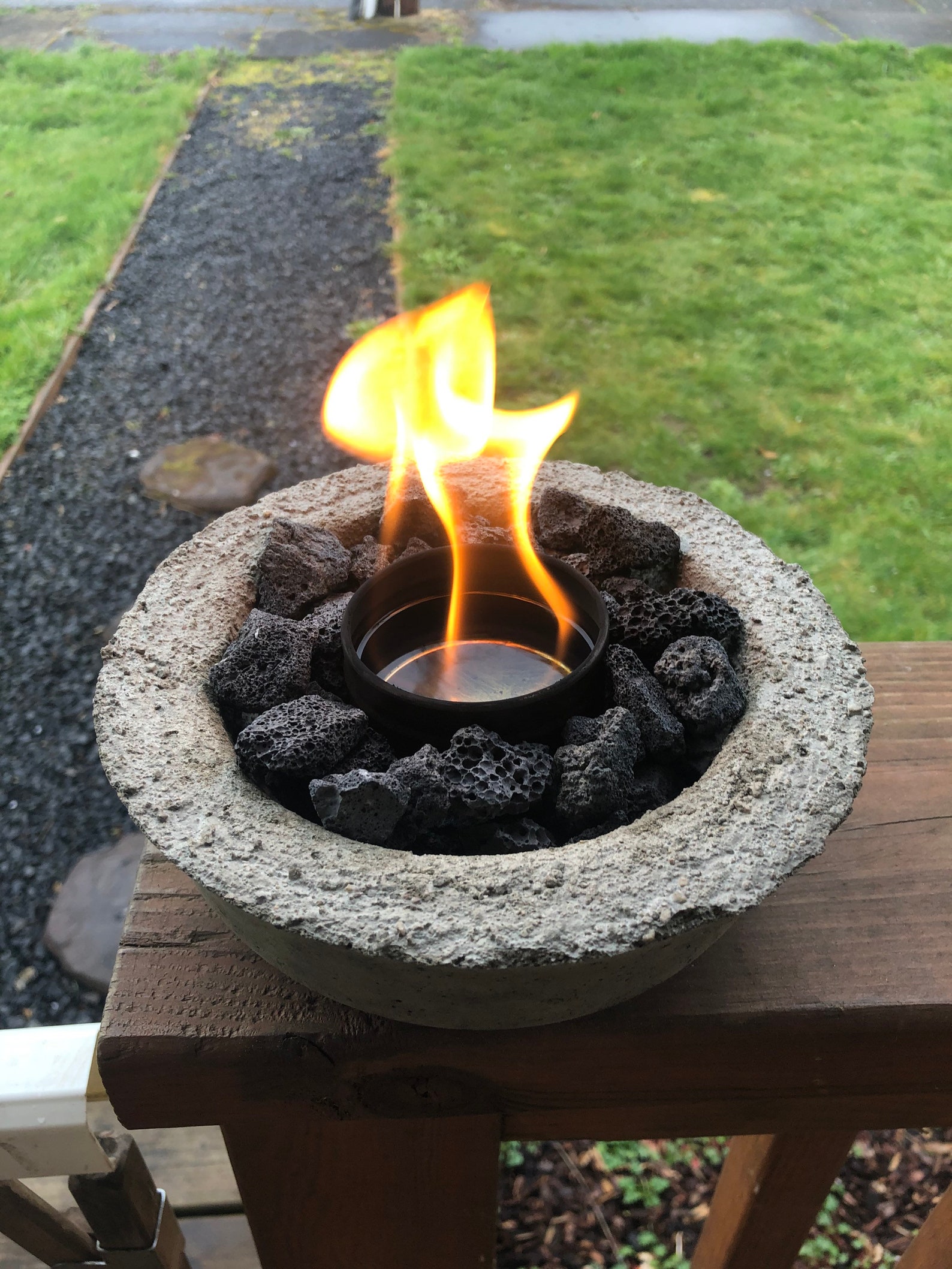 Table Top Fire Pit Etsy