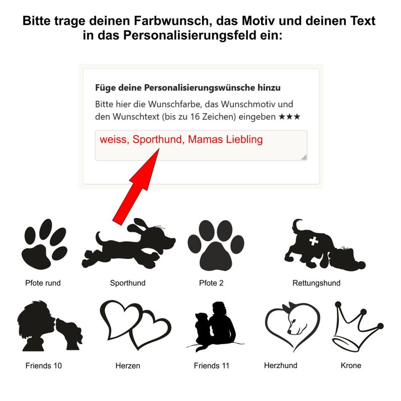 K9 Klettlogo Klettsticker Patch WUNSCHTEXT MOTIV Trixie Doxlock Hundegeschirr Namens Aufnäher personalisiert mit Klett Bild 2