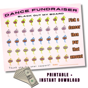Black out my board | Dance Fundraiser | Pick a date to donate | Clear the board | Donate dance team fundraiser | Ballet Sponsor my Season