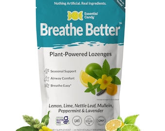 Pastillas de origen vegetal Breathe Better (anteriormente Clarity Blend): refrescante sabor cítrico y herbal