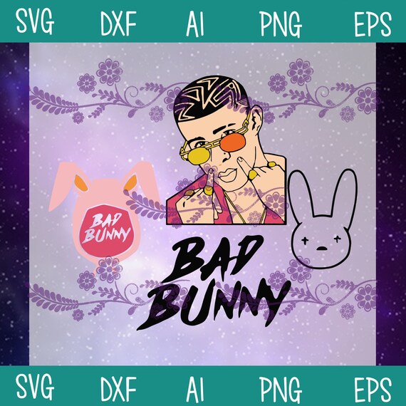 Download Bad Bunny SVG Bad Bunny Rapper SVG Bad Bunny Cut Files | Etsy