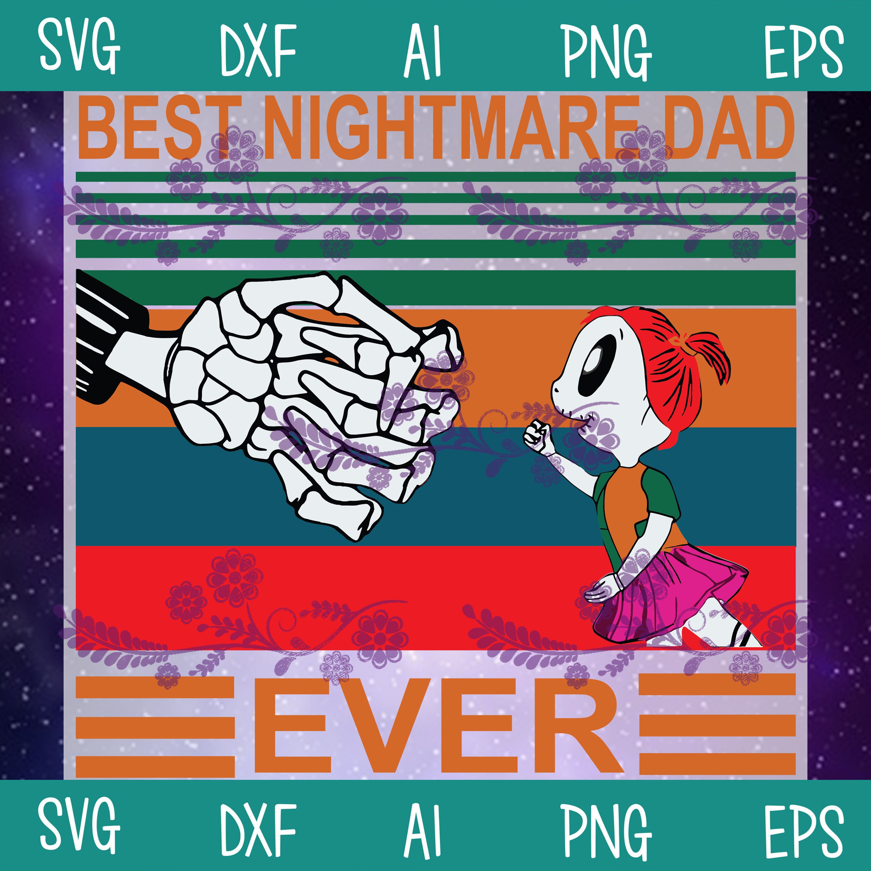 Download Best Nightmare Dad Ever SVG Nightmare Before Christmas SVG ...