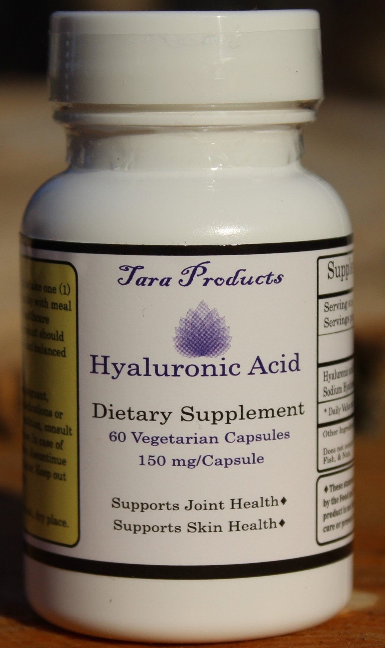 Hyaluronic Acid Capsules, Dietary Supplement, 150 Mg/capsules, 60