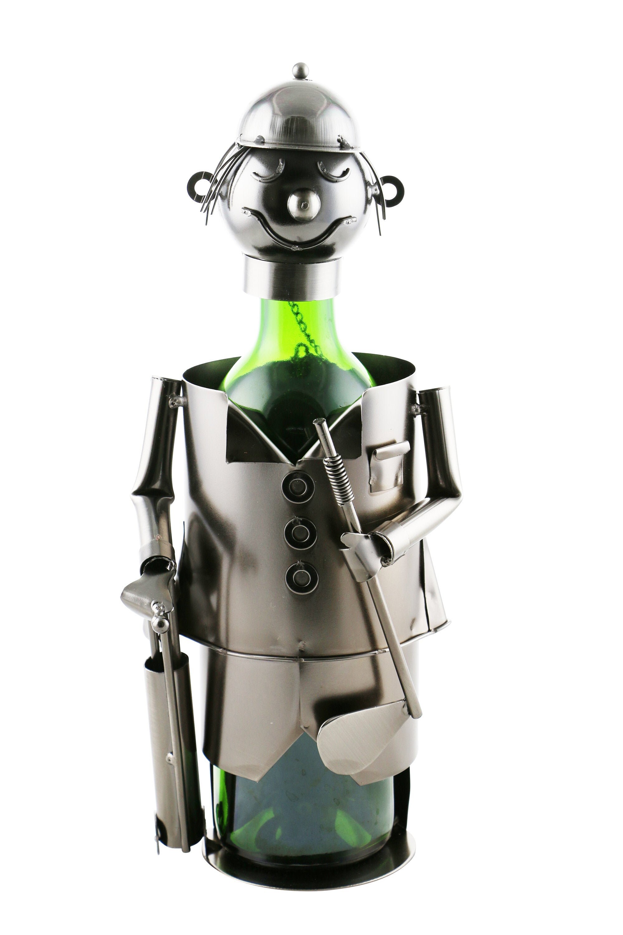 Metal wine 2025 bottle holder characters