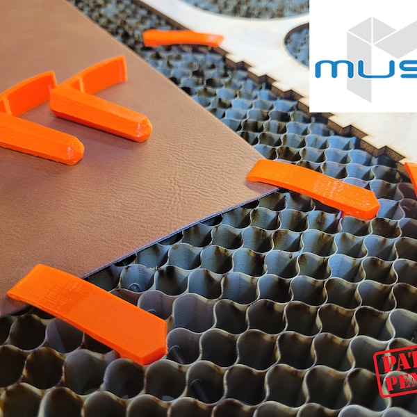 The ORIGINAL Orange Laser Honeycomb Pin 8mm (5/16") Set of 8 (MUSE CORE Laser) Patent Pending