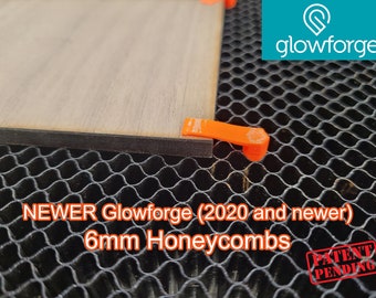 The ORIGINAL Orange Laser Honeycomb Pin 6mm (1/4") Set of 10 (2020 and newer Glowforge version) Patent Pending