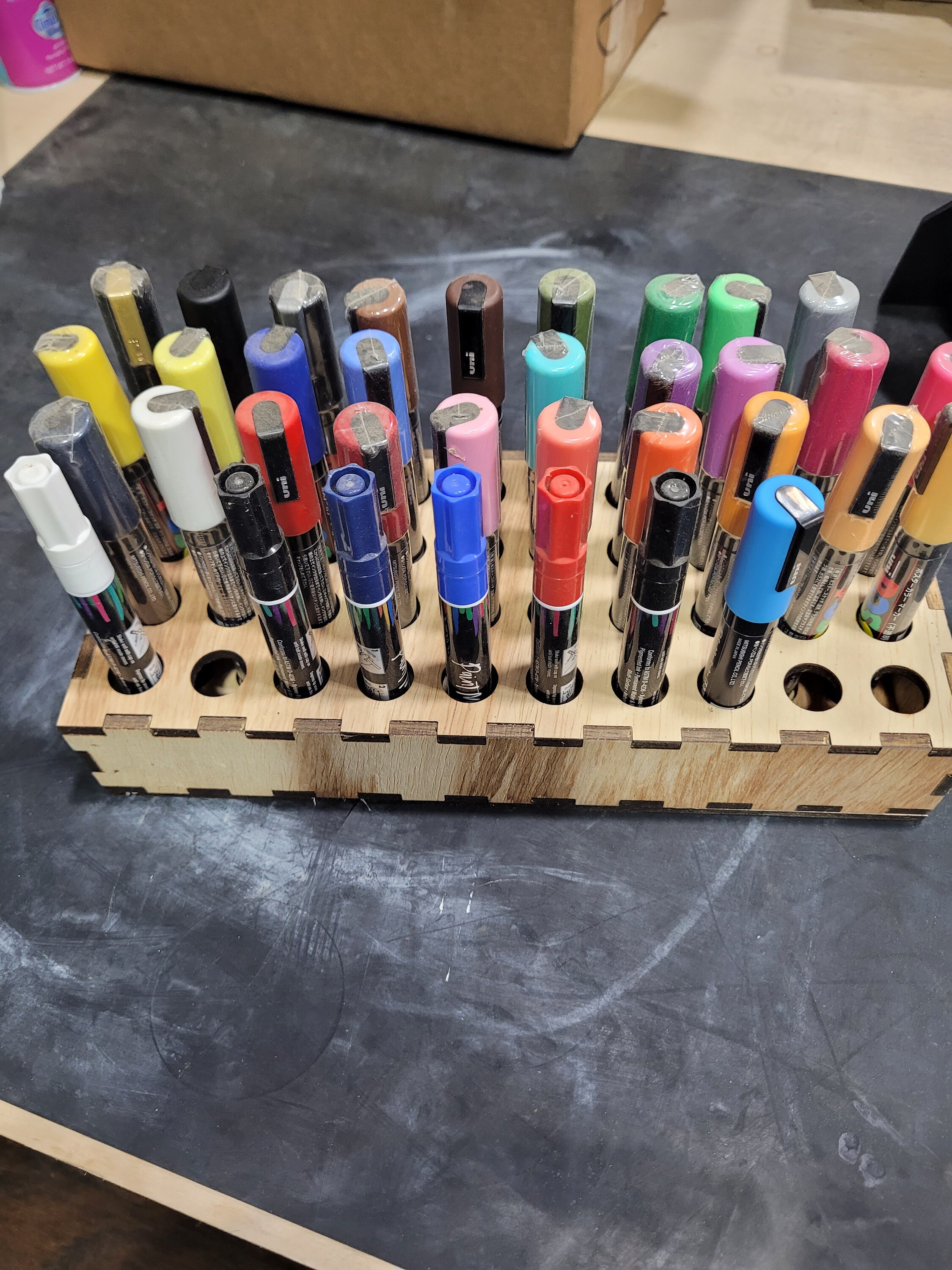 Paint Pen Holder INSTANT DOWNLOAD Digital File Only Svg Lbrn Etsy