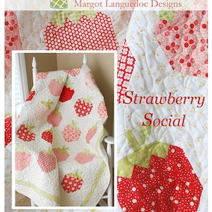 Quilt Kit STRAWBERRY SOCIAL The Pattern Basket Moda prints