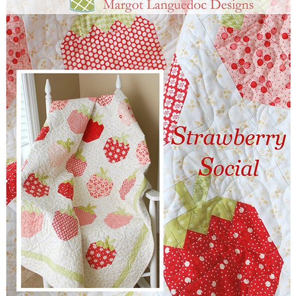 Quilt Kit STRAWBERRY SOCIAL The Pattern Basket Moda prints