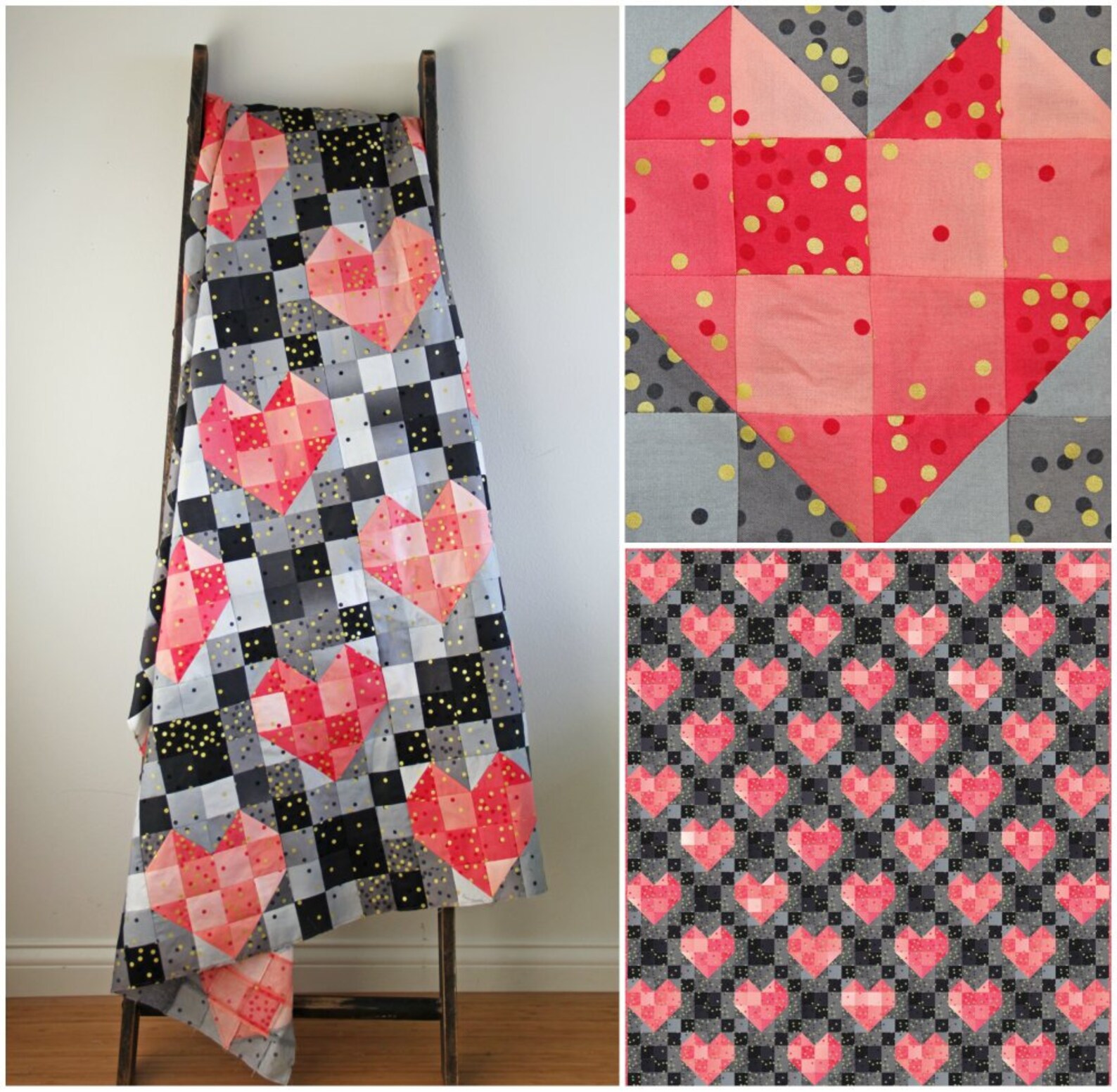 HEART STRINGS Moda Ombre Metallics Quilt KIT By V & Co Etsy