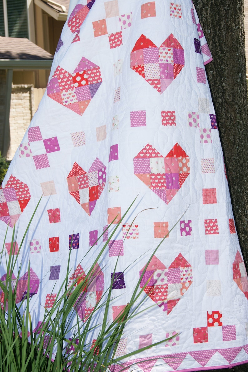 HEARTS SQUARED Charm Quilt KIT Sincerely Yours Pastry Shop Etsy