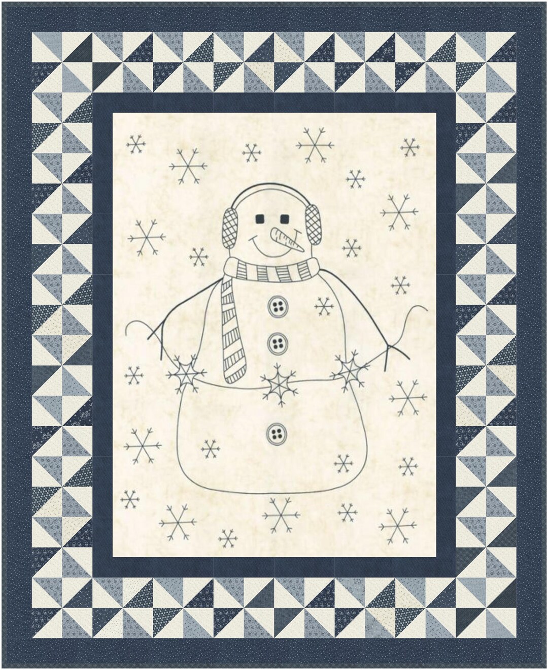 FROSTY GATHERINGS Moda PANEL Quilt Kit Primitive Gatherings - Etsy