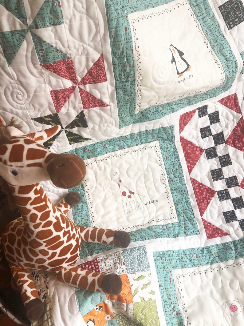 ANIMAL CRACKERS in a Box Moda Charm Quilt Kit Sweetwater Etsy