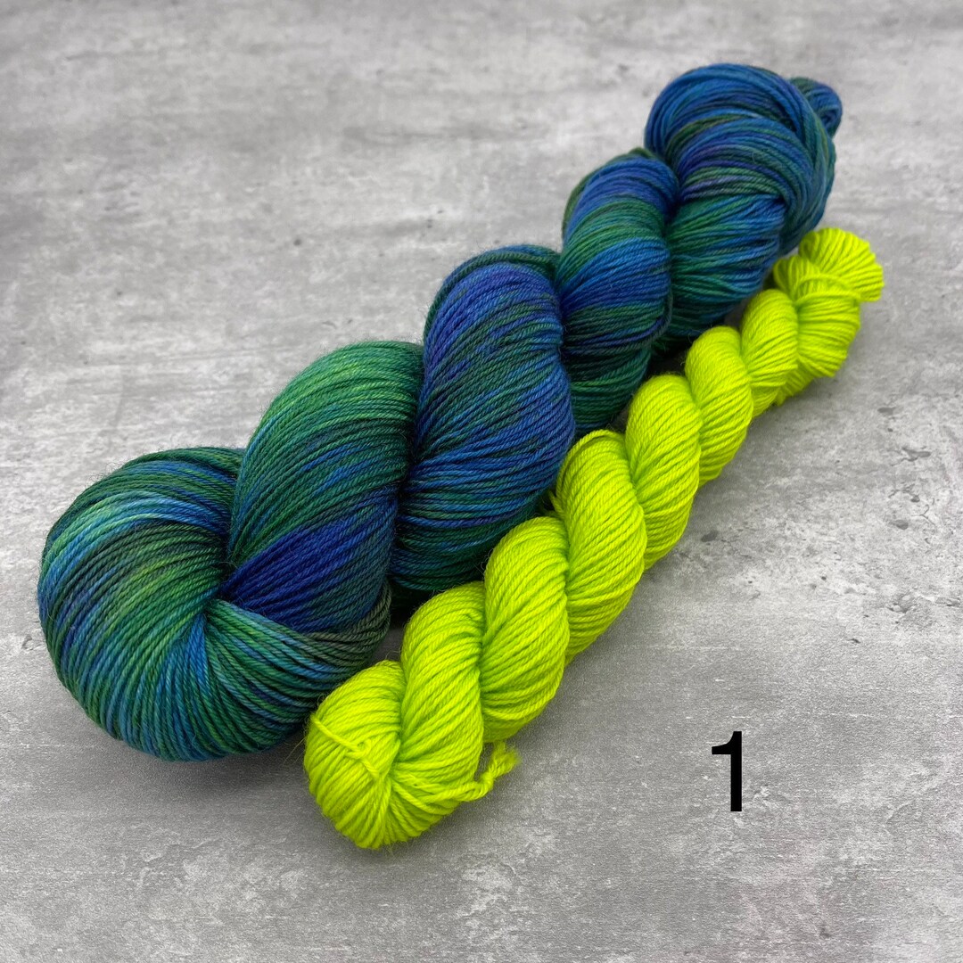 100 BLUE FACED LEICESTER Sock Yarn Set 120g / 480m Etsy