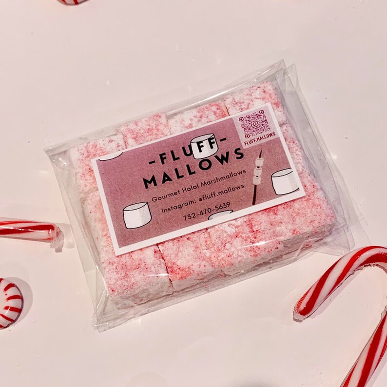 Peppermint Fluffmallows halal Gourmet Marshmallows Etsy