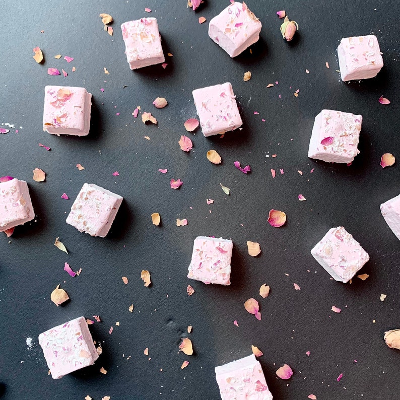 Rose Fluff mallows Rose Flavored Marshmallows halal Etsy