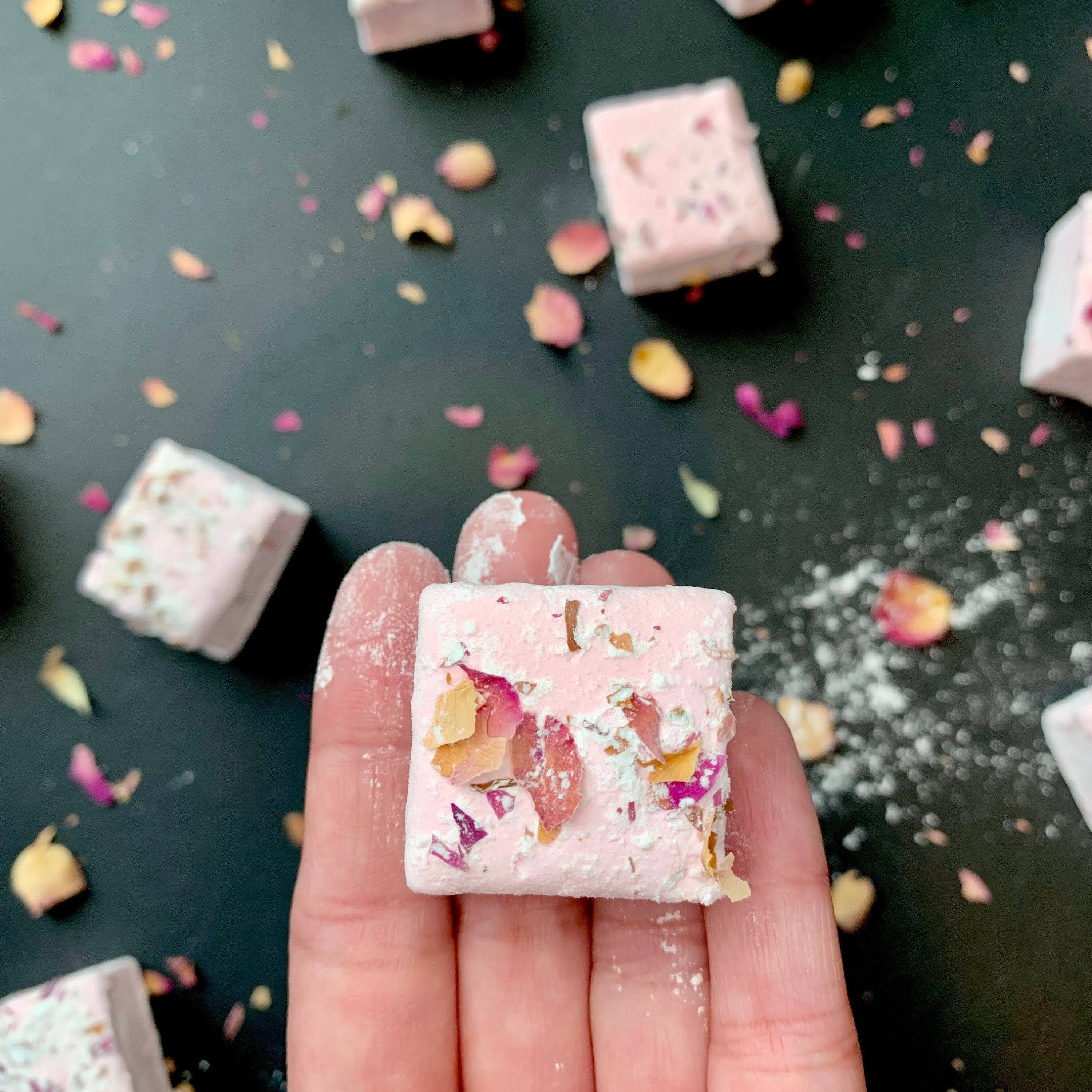 Rose Fluff mallows Rose Flavored Marshmallows halal Etsy