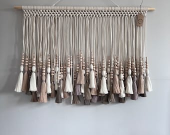 Large Macrame Wall Hanging, Natural Home Decor, Art Bohemian Macrame Tapestry for Baby Room, Makramee Wandbehang, Macrame Headboard