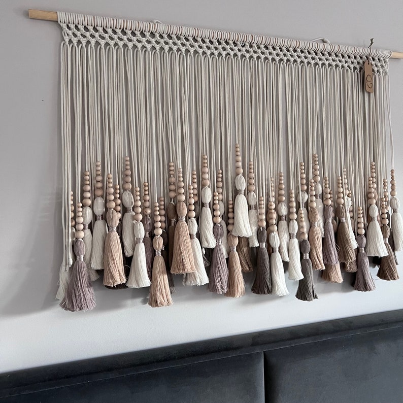 Large Macrame Wall Hanging, Scandinavian Style Macrame Decor for Boho