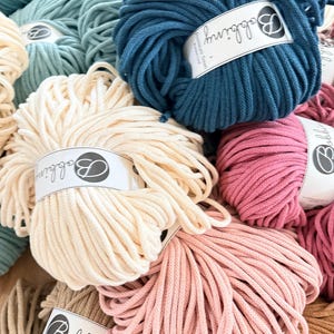 Bobbins Premium Cordón de algodón trenzado de 5 mm, 100 metros, Hilo para macramé, Cordón para manualidades, Hilo de algodón para macramé, Cordón para ganchillo, Flechtkordel, Makramee