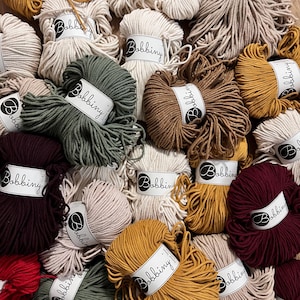 Bobbiny 3 mm Junior bomullssnöre 100m textilgarn virkad makramésnöre makramésnöre diy Textilgarn Bestelschnur Makramée Bobbiny Yarn