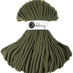 Bobine d'avocat 9 mm Cordon tressé géant 100 m, Makramee Garn, Baumwollkordel 9 mm, Textilgarn, Cordon pour crochet, Cordon en coton
