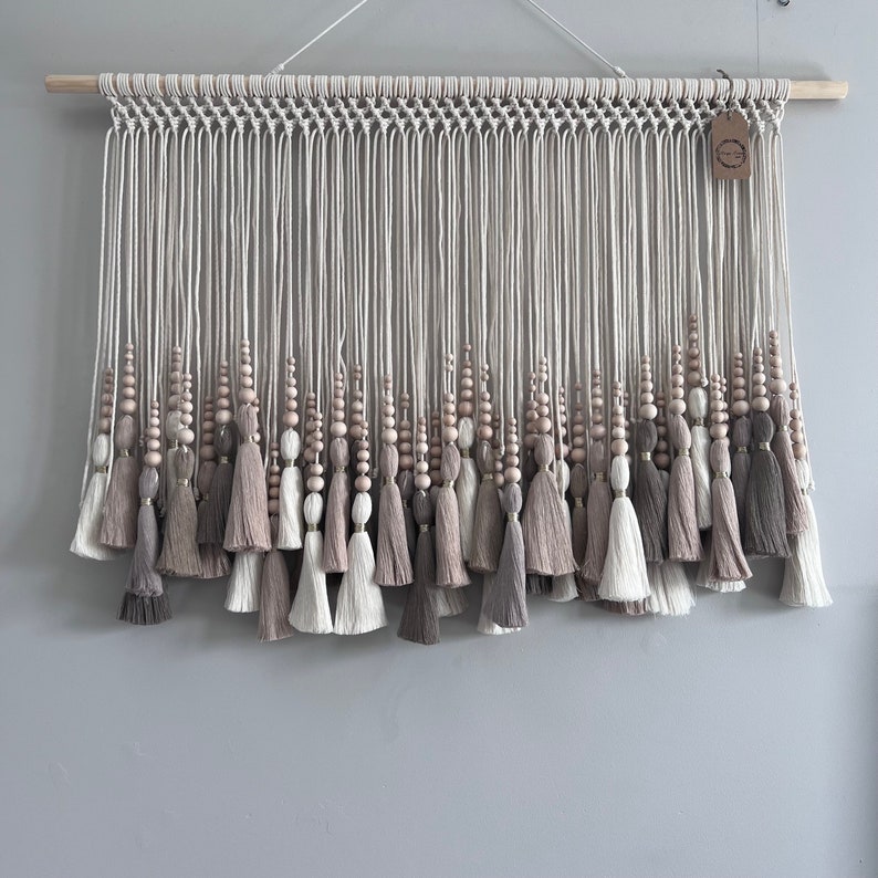 Large Macrame Wall Hanging, Scandinavian Style Macrame Decor for Boho