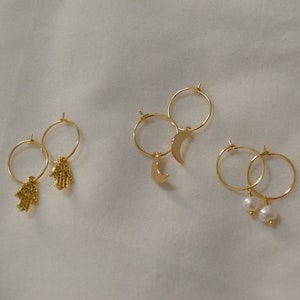 Hoop Ear Wire Earrings, Gold Plated Ear Wires, Gold Plated Earrings