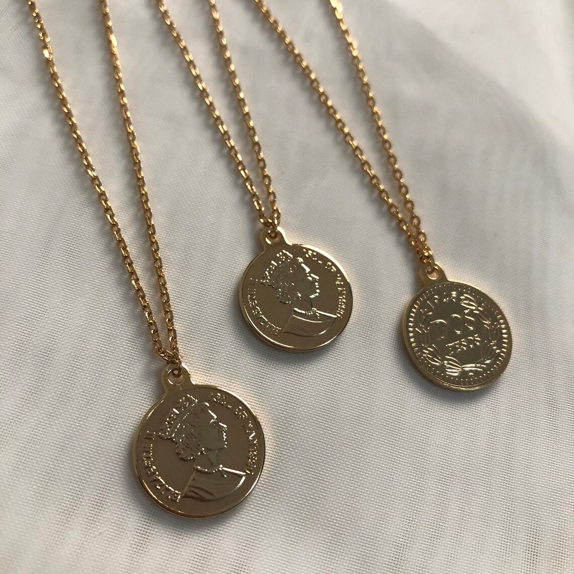 elizabeth coin necklace