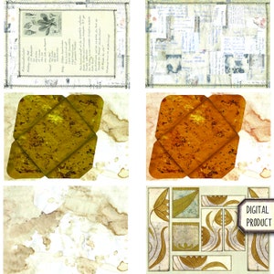 DIGITAL Bollenhut Art Backbuch Vol. 1, 24 Sheets, Kuchenrezepte, Scrapbooking Paper, DIN A4, Instant Download, Junk Journal Paper Bild 5
