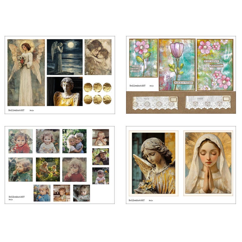 NELE Vol. 3 - Junk Journal Kit, 26 DIN A4 Pages, Paper Download, Photos ...