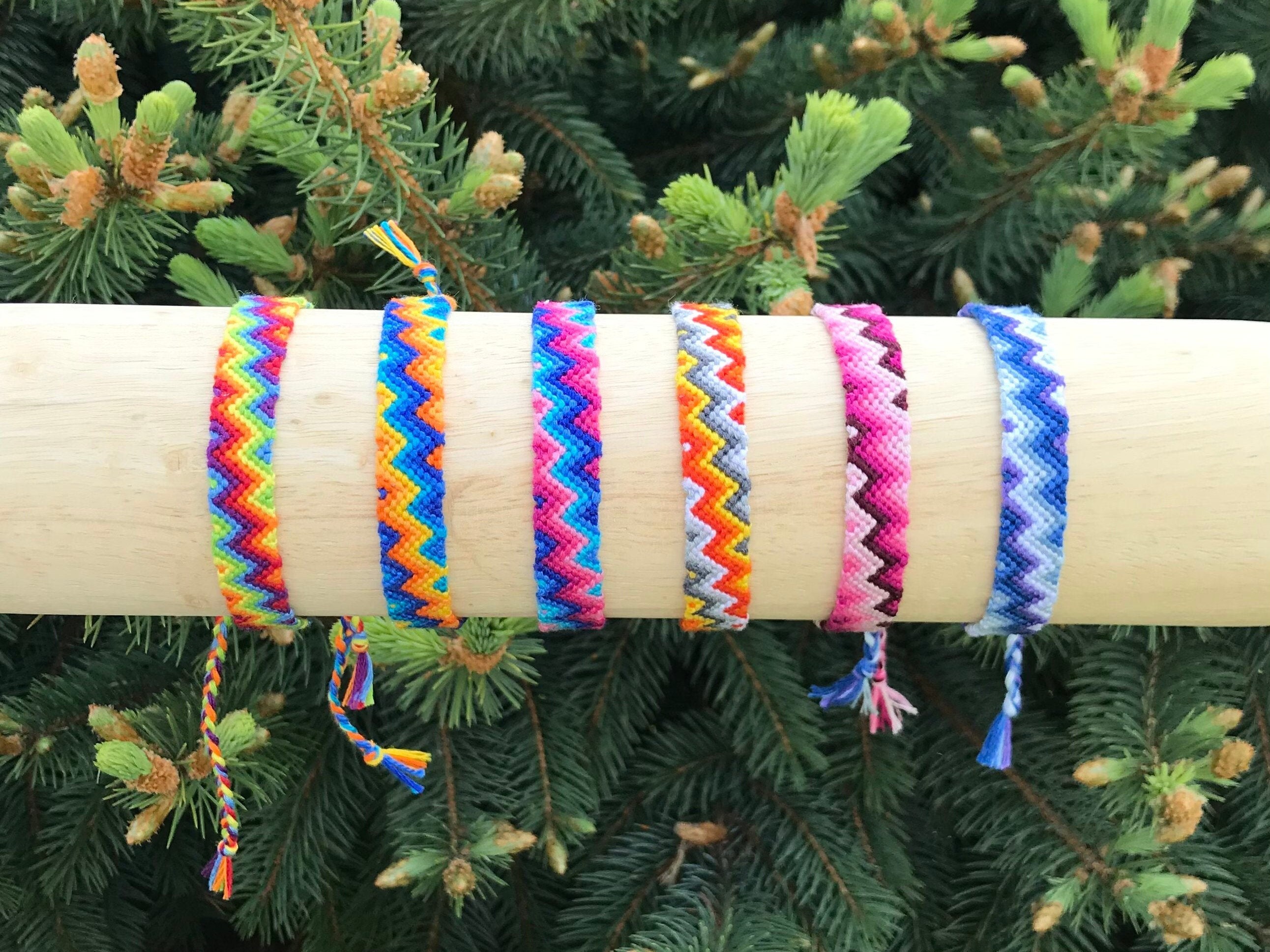Assorted Zig Zag Friendship Bracelets Etsy