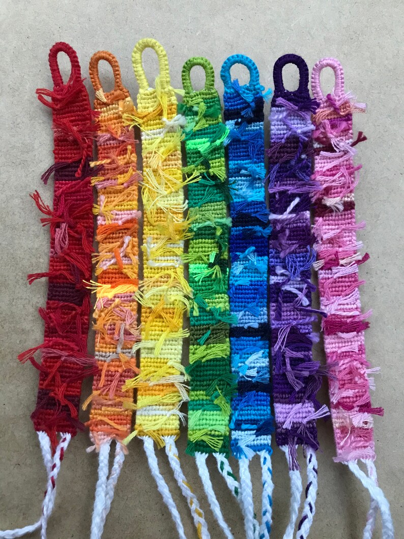 Rag Rug Friendship Bracelets Etsy