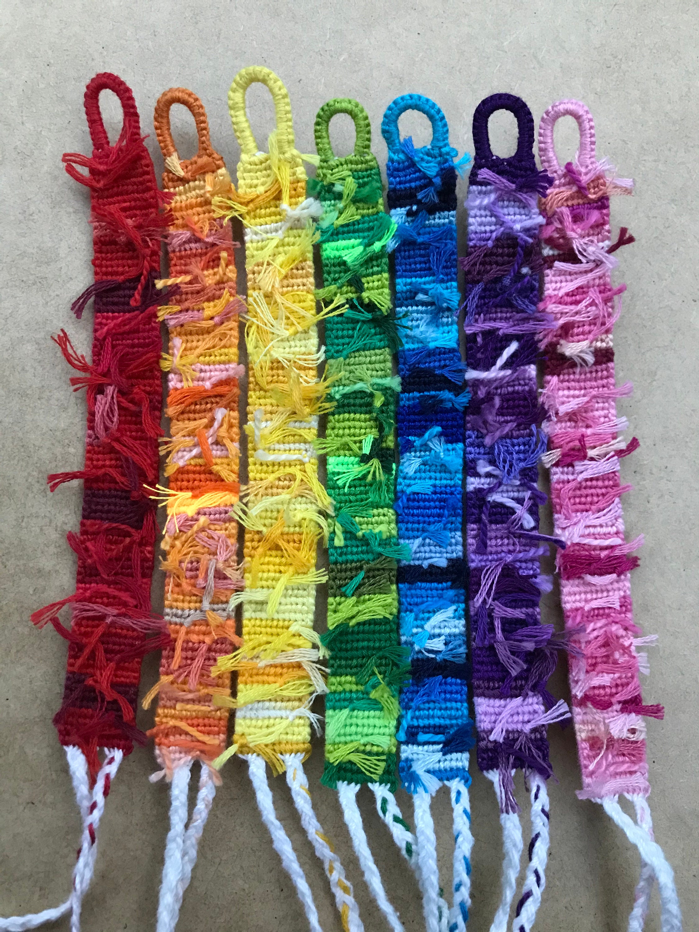 Rag rug bracelet deals
