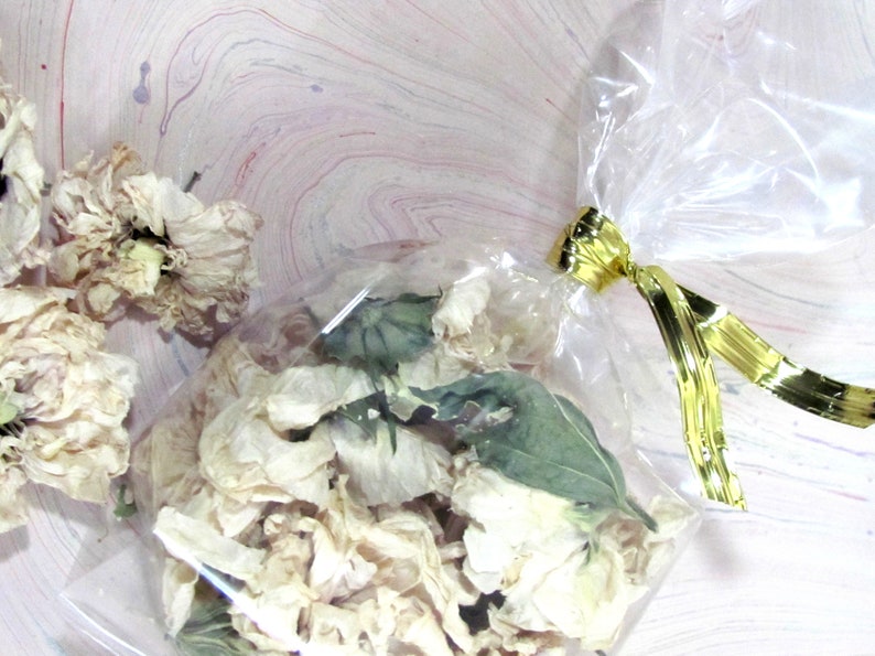 Dried Rose of Sharon Flowers for Potpourri or Floral Craft Projects