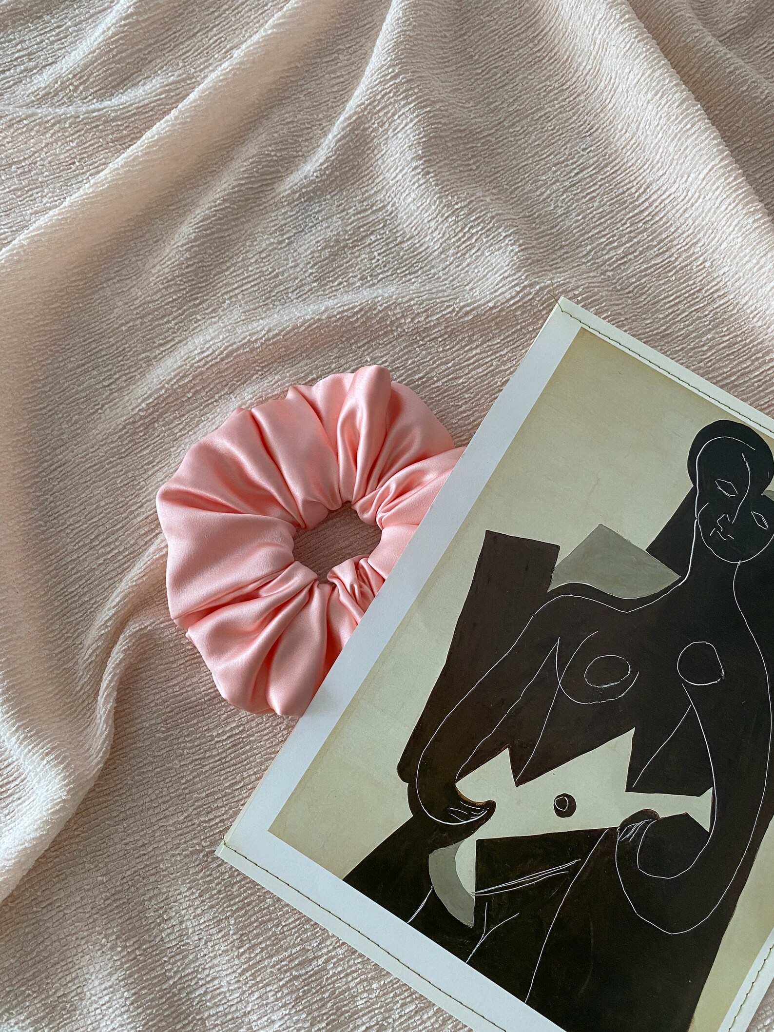 Pfirsich Haar scrunchie weiche Pfirsich Haarkrawatte pastell | Etsy