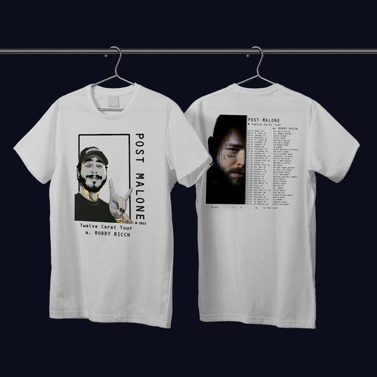 Post Malone Twelve Carat 2022 Tour Shirt