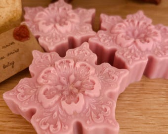 Jabón en barra de mantequilla de arándanos y grosellas