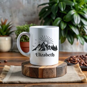Personalized Camp Mug - Personalized Campfire Mug - Custom Camp Mug - Hiking mug - Camping - Coffee Cup - Gift for Her - Gift for Him