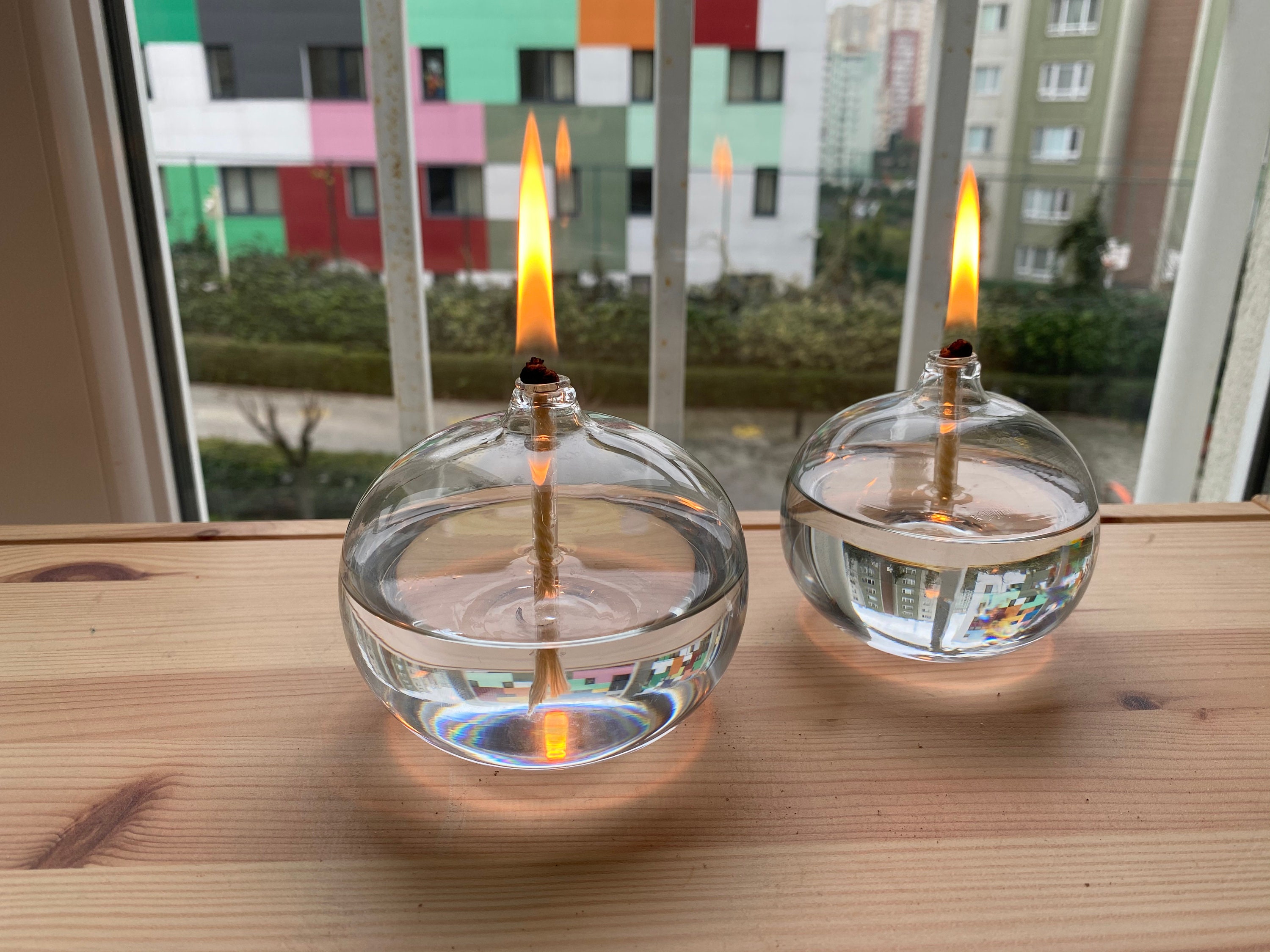 Wedding Centerpiece Light Glass Oil Lamp Elegant Candle Etsy