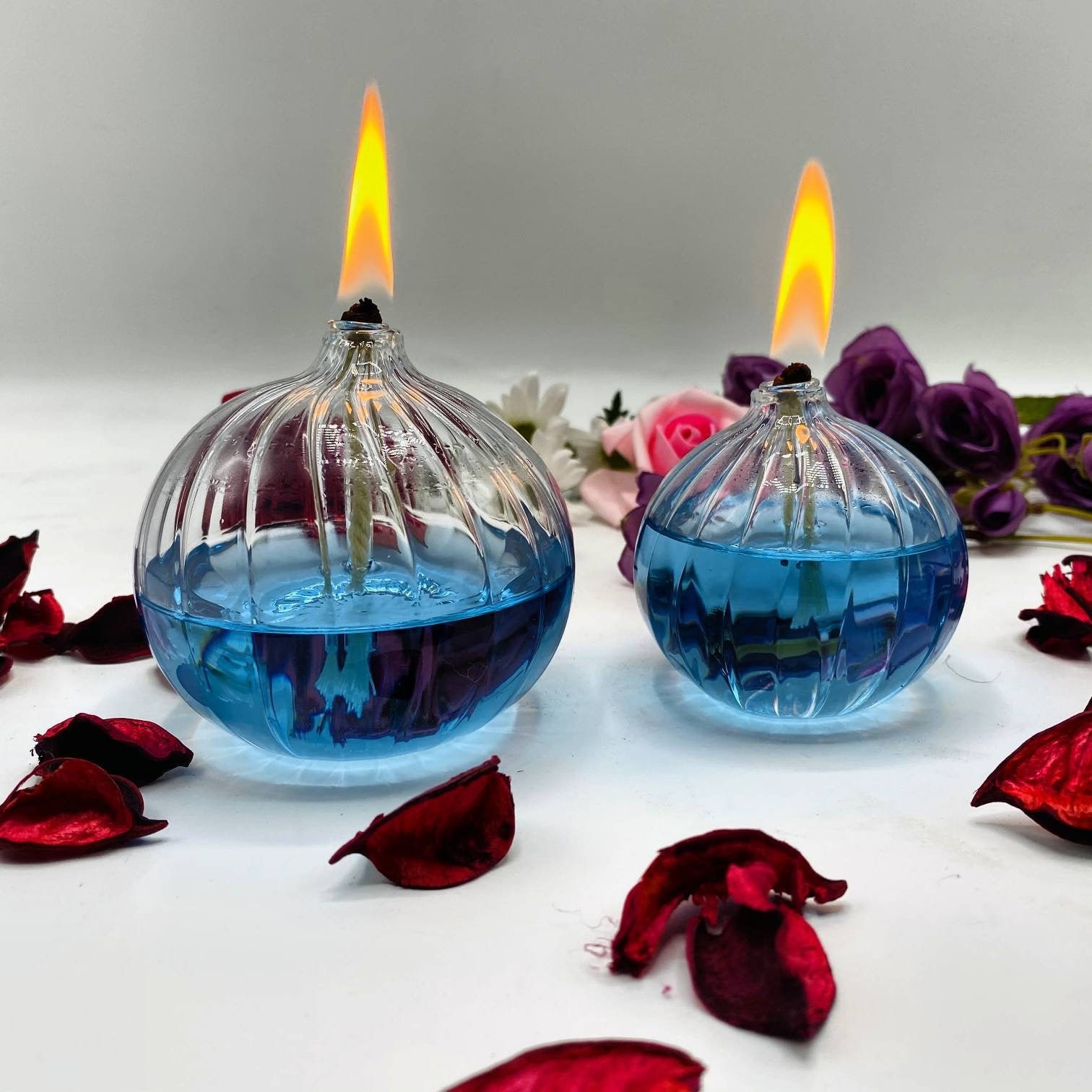 Bridesmaids' Gifts Set of Two Oil Lamp Lamp for Bedroom Etsy