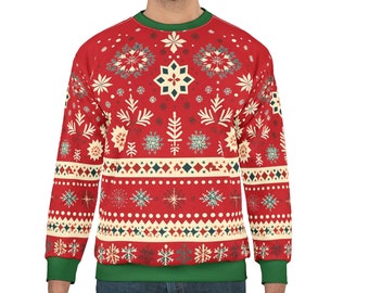 Ensemble Pyjama Familial Noël - Pulls Assortis Manches Longues, Motif Cerf, Pour Toute La Famille