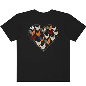 Comfort Colors® Love Chicken Shirt Chicken Tee Funny Chicken Owner Gift, Farming Shirt for Farm Lover Shirt, Gift For Chicken Lover gift