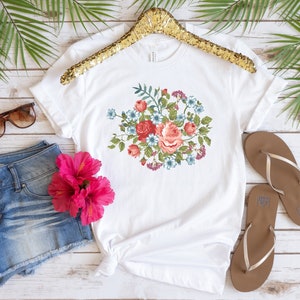 Wildflower Tshirt, Wild Flowers Shirt, Floral Tshirt, Flower Shirt, Cadeau voor vrouwen, Dames Shirts, Beste Vriend Cadeau, Plant Mom shirt