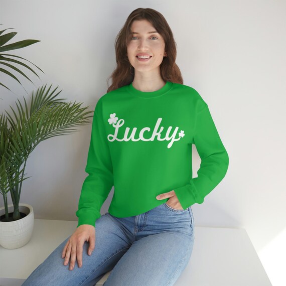 Green clearance lucky sweatshirt