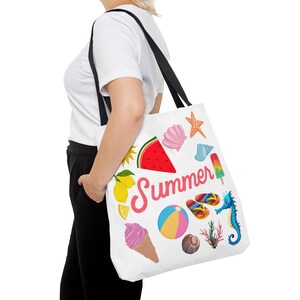 Summer Tote Bag Trendy tote bag, beach bag, Summer Time Gift Bag, Mothers Day Gift Ideas, Welcome Summer Party Gift, Teacher V
