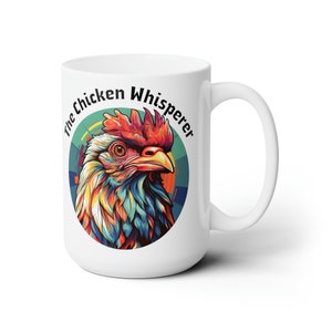 Chicken Whisperer Mug Chicken Coffee Mug Chicken lovers Mug Chicken Lover Gift for her Funny Chicken Cup Roster Mug Retro Vintage coffee Mug